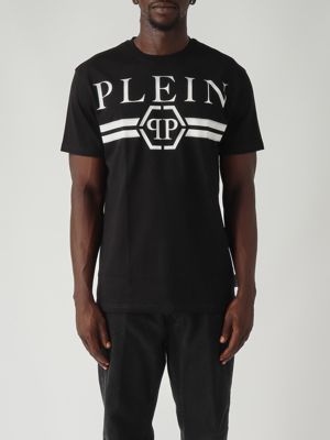 Philipp Plein men's T-shirt with rhinestone logo