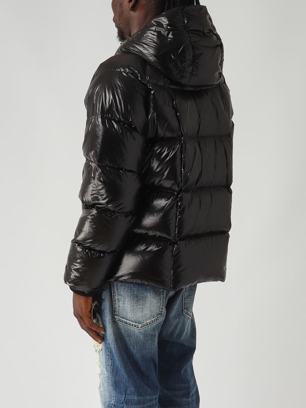 Dsquared2 3D glossy nylon quilted jacket for men - Black Dsquared2 3D glossy nylon quilted jacket for men - Black