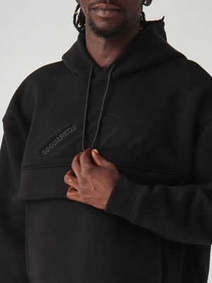 5. Cotton blend sweatshirt for men Black Dsquared2 s79gu0144d25007