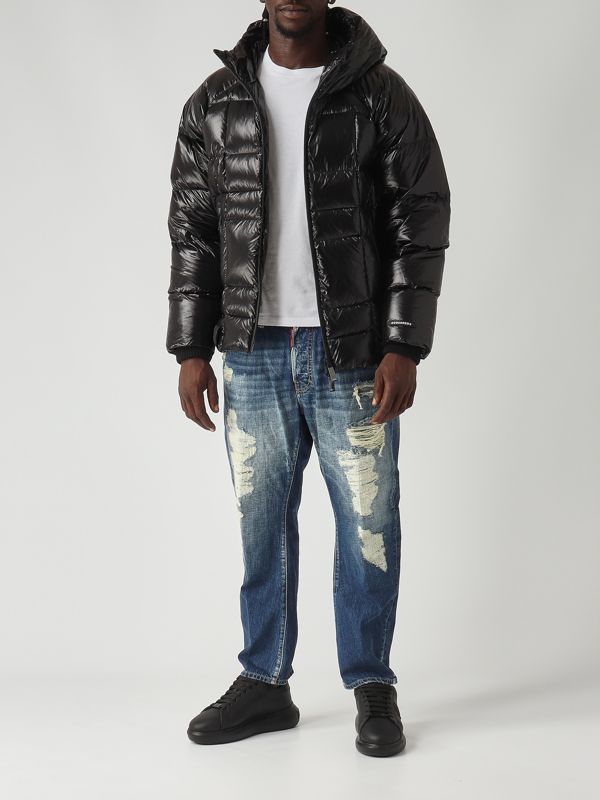 2. Jeans uomo Bro in denim di cotone Denim Medio Dsquared2 s74lb1752d30011