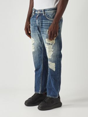 3. Jeans uomo Bro in denim di cotone Denim Medio Dsquared2 s74lb1752d30011