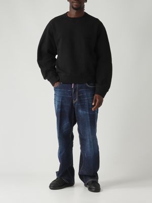 2. Cotton sweatshirt for men Black Dsquared2 s74gu0877s25516