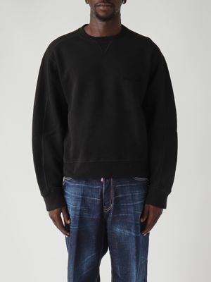 Sweat-shirt en coton pour homme Noir Dsquared2