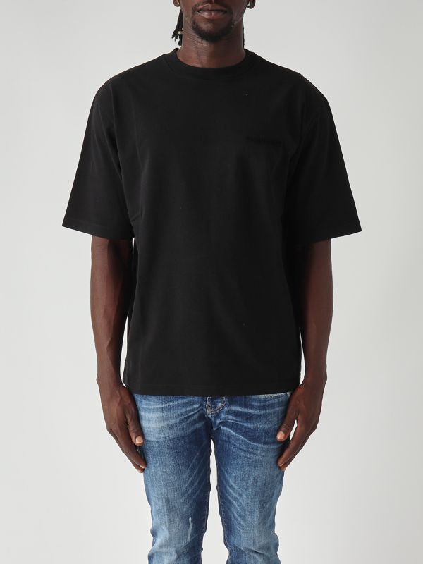 1. Herren-T-Shirt aus Baumwolle Schwarz Dsquared2 s74gd1457s24583