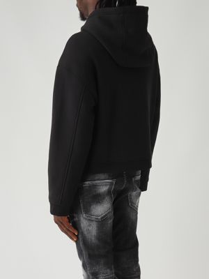 4. Sweat-shirt en coton mélangé pour homme Noir Dsquared2 s79hg0020d25007