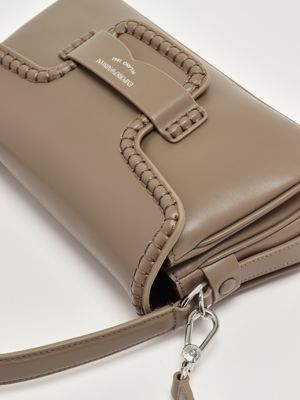 5. Sac en cuir lisse pour femme Tourterelle Emporio Armani ew002806af17655