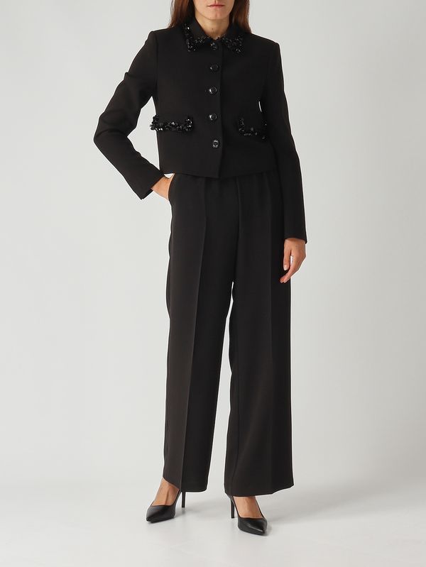 2. Pantalón de mujer de crepé Negro Twinset 252tp2611