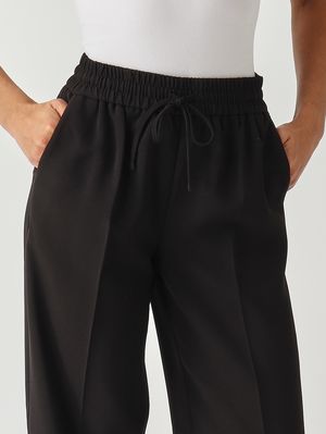 5. Women's crepe trousers Black Twinset 252tp2611