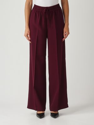 Women's crepe trousers Grape pomace Twinset