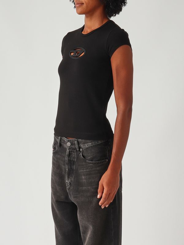 3. T-Angie cotton T-shirt for women Black Diesel a062680afaa