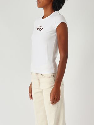 3. T-shirt T-Angie en coton pour femme Blanc Diesel a062680afaa