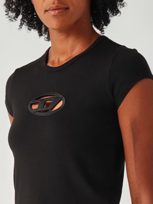 5. T-Angie-T-Shirt aus Baumwolle für Frauen Schwarz Diesel a062680afaa