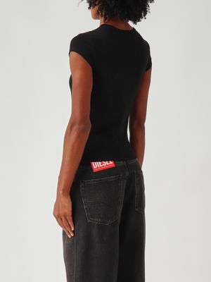 4. T-Angie-T-Shirt aus Baumwolle für Frauen Schwarz Diesel a062680afaa