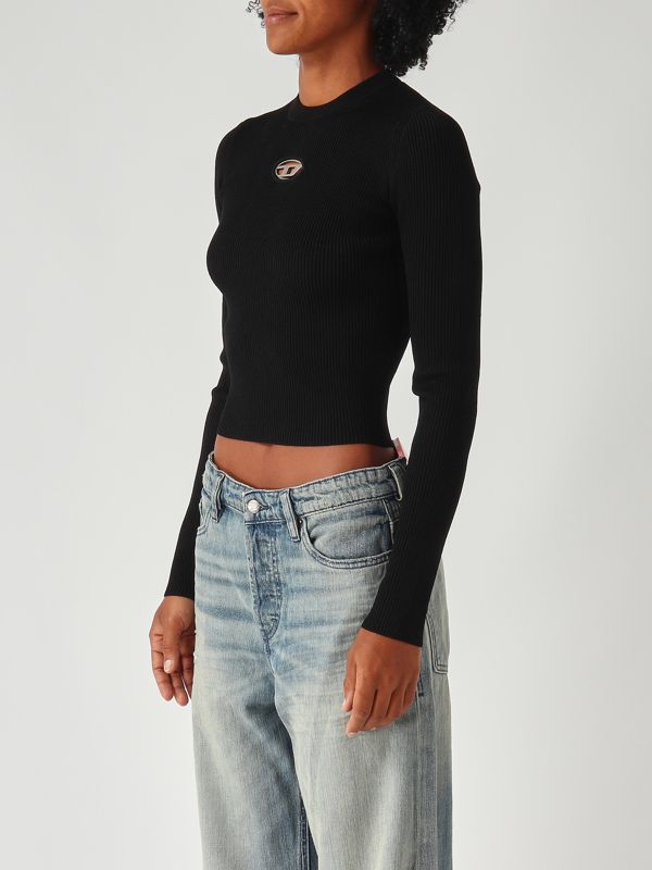 3. M-Valari viscose blend top for women Black Diesel a153280dlax