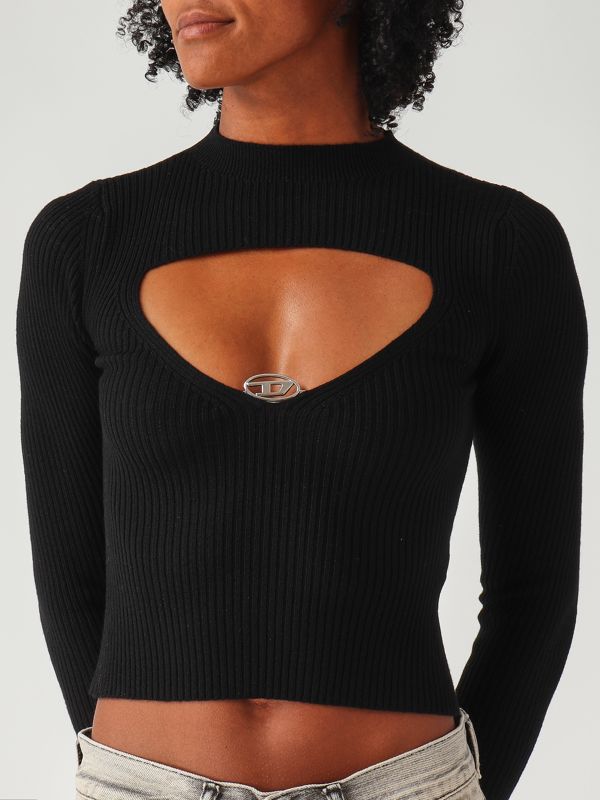 5. M-Olina wool top for women Black Diesel a189040plbf