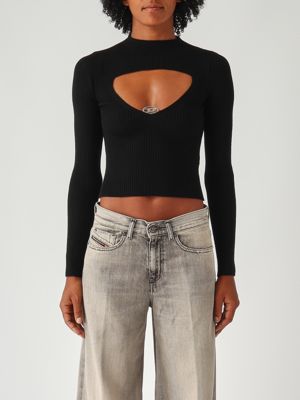 M-Olina Top aus Wolle für Frauen Schwarz Diesel