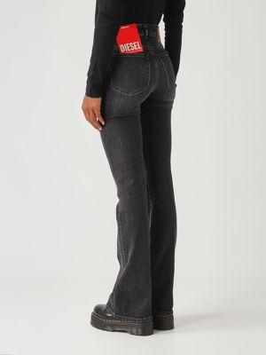 4. Jeans donna D-Abbey L.32 in cotone stretch Antracite Diesel a1100309l98