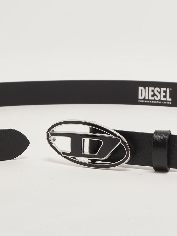 2. Cinturón de mujer B-1DR 25 de cuero Negro Diesel x09716p1245