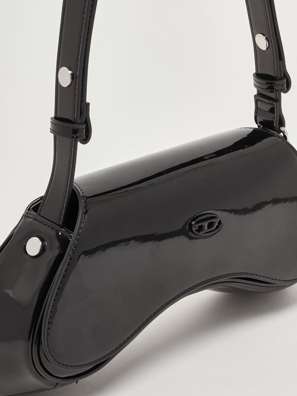6. Borsa donna Play in simil pelle lucida Nero Diesel x10221p6255