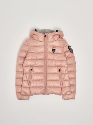 1. Girl's jacket in glossy fabric Pink Blauer 25wblgc02391006648
