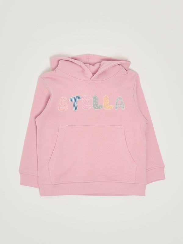 1. Felpa bambina in cotone Rosa Stella McCartney tx4a90z3059