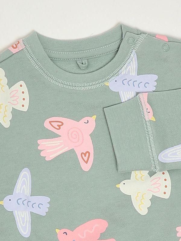 3. Sudadera de bebé de algodón Gris-Multicolor Stella McCartney tx4070z3206