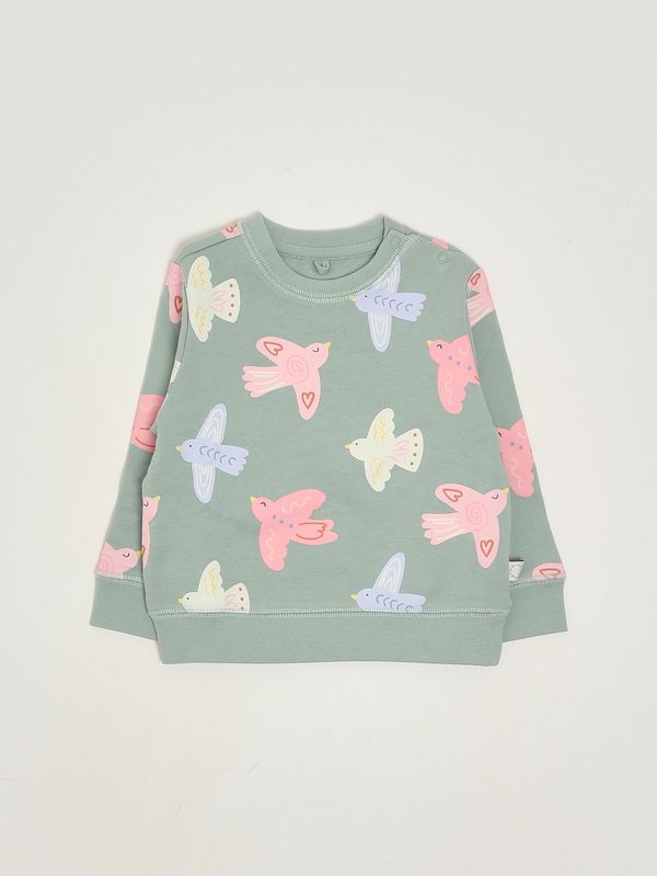 1. Sudadera de bebé de algodón Gris-Multicolor Stella McCartney tx4070z3206