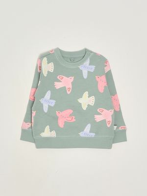 1. Sudadera de bebé de algodón Gris-Multicolor