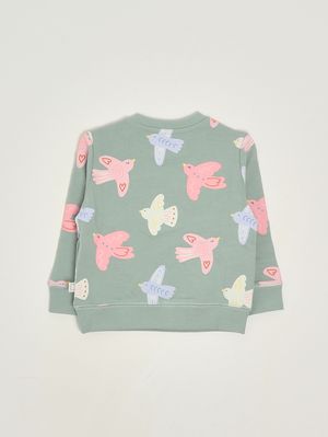 2. Sudadera de bebé de algodón Gris-Multicolor