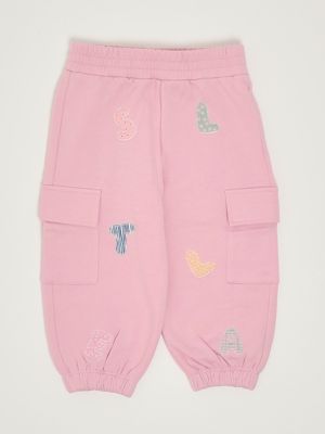 Pantalon en coton molletonné pour fille Rose Stella McCartney
