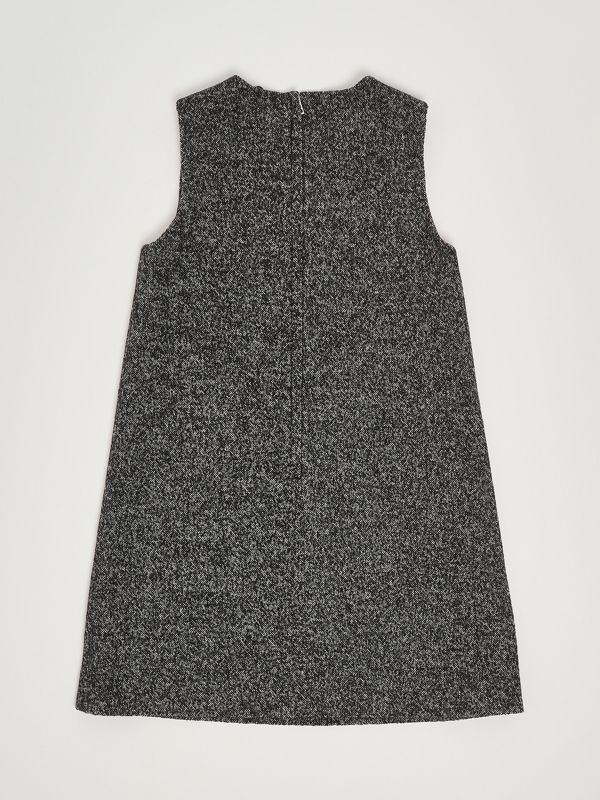 2. Robe en mélange de laine et cachemire extensible pour fille Gris foncé Dolce e Gabbana l54dj1fmzao