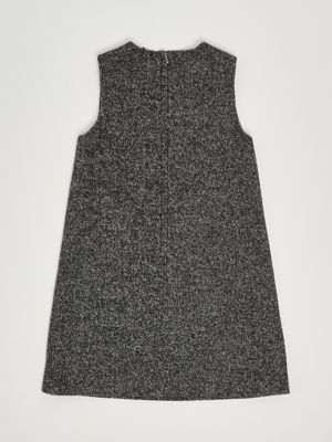 2. Mädchenkleid aus Stretch-Wollmischung und Kaschmir Dunkelgrau Dolce e Gabbana l54dj1fmzao