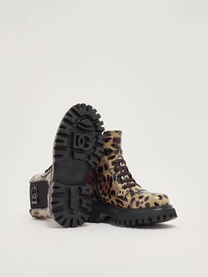 4. Leather lace-up ankle boots for girls Spotted Dolce e Gabbana d11360am568