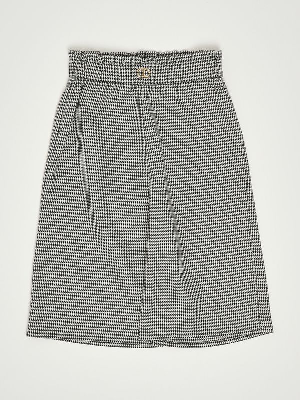 1. Stretch-Viskose-Hose für Mädchen Houndstooth Twinset 252gb2022