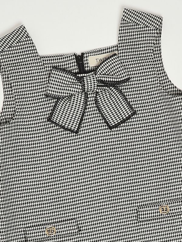 3. Robe en viscose extensible pour fille Pied De Poule Twinset 252gb2023