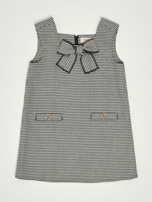 Kleid aus Stretch-Viskose für Mädchen Houndstooth Twinset