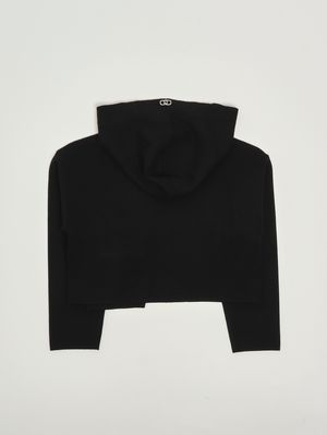 2. Felpa bambina in misto viscosa Nero
