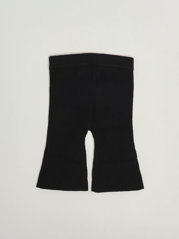 2. Pantalón para recién nacido de punto canalé Negro Liu Jo hf5057ma07e