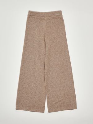 2. Girls' trousers in a viscose-lurex blend Beige Lurex