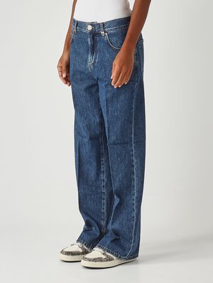 3. Lovely cotton blend jeans for women Dark Denim Pinko 104600a2rq