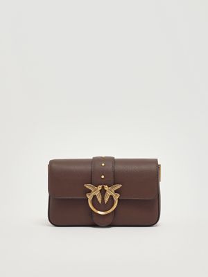 PINKO 104791A2EMFRATICELLOU11 関税送料込 Pinko Love Soft Mini tumbled leather bag for women