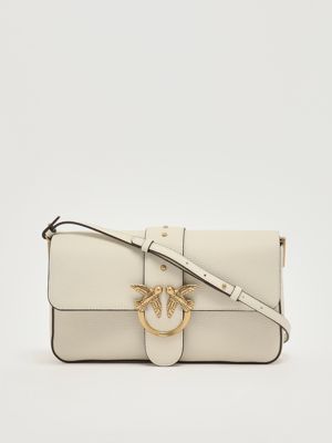 5. Love One Classic Slouchy grained leather bag for women White