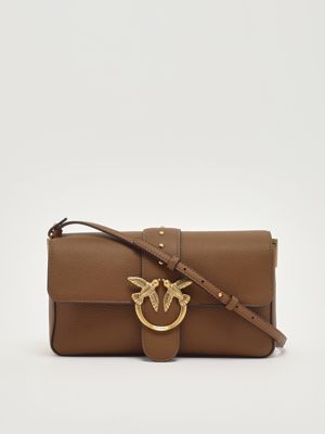 5. Love One Classic Slouchy grained leather bag for women Brown