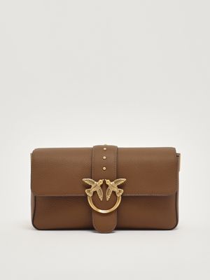 トリートユアセルフ　Love summer basket bag Pinko Love Summer Basket women's bag in natural raffia with