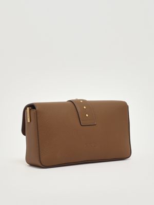 3. Love One Classic Slouchy grained leather bag for women Brown