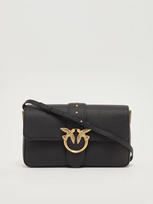 5. Love One Classic Slouchy grained leather bag for women Black