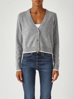Cardigan Stromboli en laine et cachemire pour femme Gris Pinko