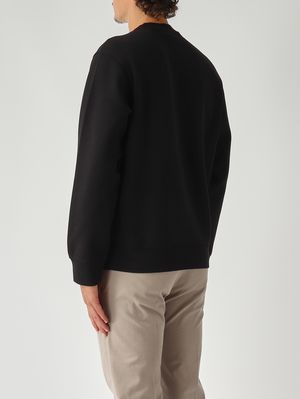 4. Sudadera de hombre de punto doble Negro