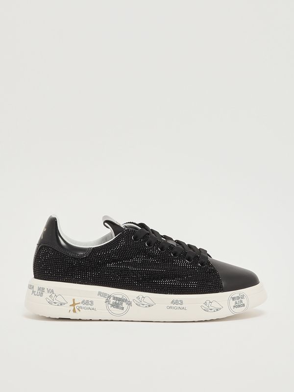 1. Sneakers Belle 7813 en cuir pour femme Noir Premiata belle7813