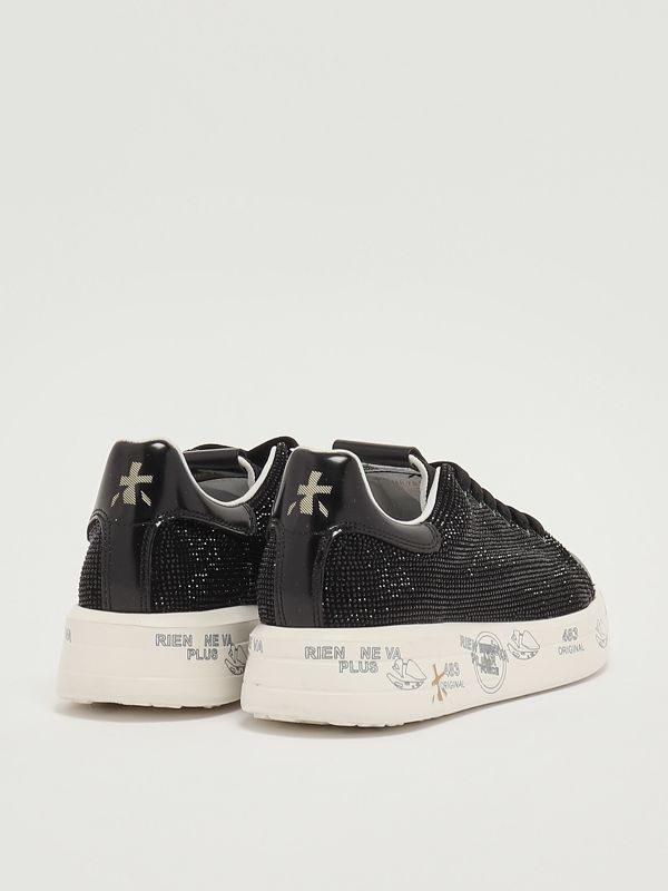 3. Sneakers Belle 7813 en cuir pour femme Noir Premiata belle7813